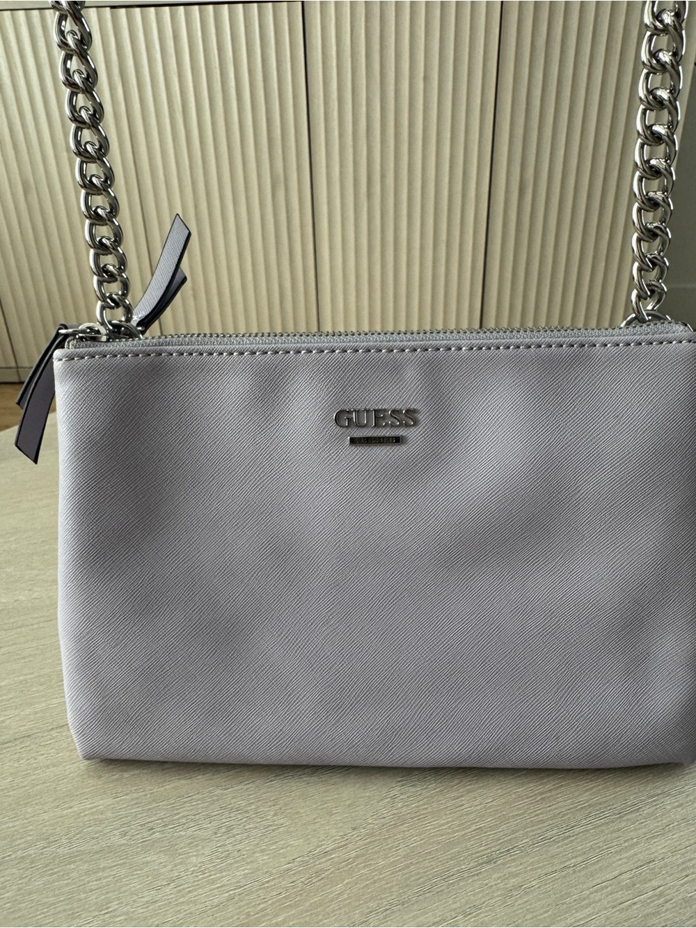 GUESS Lilac Chain-Strap Crossbody Bag